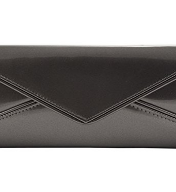 Faux-Patent-Leather-Envelope-Design-Candy-Colour-Womens-Clutch-Bag-09179-Pewter-0