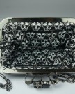 Feishanglige-Women-Evening-Clutch-Bag-with-Black-Satin-Skull-Ring-Knuckle-Duster-Four-Rings-Party-Night-Club-Bag-F022200037-0-4