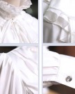Finejo-Womens-Luxury-Long-Sleeve-Stand-Collar-Ruffle-T-shirt-Blouse-Medium-White-0-3