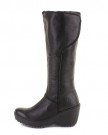 Fly-London-Mant-Black-Leather-Wedge-Heel-Smart-Casual-Knee-High-Boots-SIZE-8-0-3