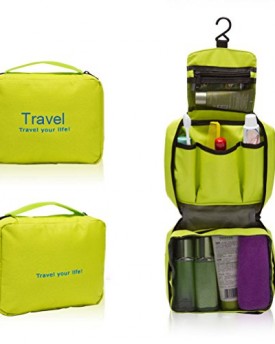 Foxnovo-Portable-Multi-function-Waterproof-Hanging-Wash-Bag-Toiletry-Bag-Travel-Cosmetic-Bag-Pouch-Organizer-Green-0