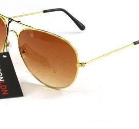 GOLD-BROWN-AVIATOR-SUNGLASSES-CLOTH-CASE-UV400-DESIGNER-MENS-LADIES-SHADES-0