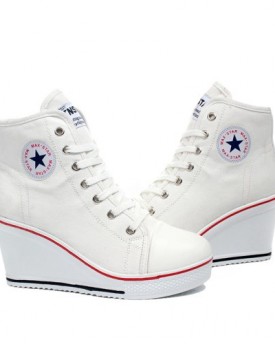 Ghope-Wedges-Trainers-Heels-Sneakers-Platform-High-Hi-Top-Ankles-Lace-Ups-Zip-Boots-UK6-EU-39-White-0