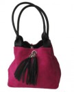 Giglio-Medium-Soft-Italian-Leather-and-Suede-Handmade-Reversible-Shoulder-Bag-Green-and-Black-0-4