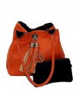 Giglio-Soft-Italian-Leather-and-Suede-Handmade-Reversible-Shoulder-Bag-Orange-and-Black-0-0