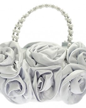 Girly-HandBags-New-Satin-Flower-Rose-Handbag-Pouch-Pearl-Beaded-Wedding-Prom-Evening-Clutch-Bag-0