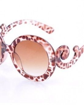 Go-Sunglasses-Leopard-Round-Fashion-Sunglasses-Baroque-Swirl-Arms-0