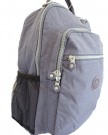 Gossip-Girl-Woven-Nylon-Fabric-Multi-Zip-Pockets-Lightweight-Rucksack-Backpack-City-Bag-Medium-Lilac-Blue-0-1
