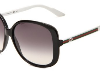Gucci-Womens-3157-Black-White-FrameGrey-Gradient-Lens-Plastic-Sunglasses-0