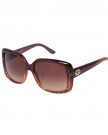 Gucci-Womens-3574-Red-Gold-Diamond-Pattern-FrameBrown-Silver-Gradient-Lens-Plastic-Sunglasses-0