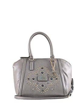 Guess-Womens-Top-Handle-Bag-Gray-Taupe-Grau-Size-29x23x17-cm-0