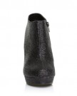 H20-Black-Glitter-Stilleto-Very-High-Heel-Ankle-Shoe-Boots-Size-UK-5-EU-38-0-3
