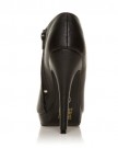 H20-Black-PU-Leather-Stilleto-Very-High-Heel-Ankle-Shoe-Boots-Size-UK-5-EU-38-0-2