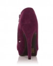 H20-Purple-Faux-Suede-Stilleto-Very-High-Heel-Ankle-Shoe-Boots-Size-UK-4-EU-37-0-2