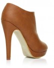 H20-Tan-PU-Leather-Stilleto-Very-High-Heel-Ankle-Shoe-Boots-Size-UK-5-EU-38-0-1