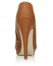 H20-Tan-PU-Leather-Stilleto-Very-High-Heel-Ankle-Shoe-Boots-Size-UK-5-EU-38-0-2