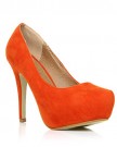 H251-Orange-Faux-Suede-Stiletto-High-Heel-Concealed-Platform-Court-Shoes-Size-UK-5-EU-38-0-0