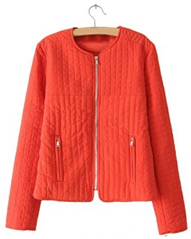 HANHE-Womens-Fashion-Slim-Fit-Cotton-Padded-Quilted-Short-Jacket-Coat-Red-L-0