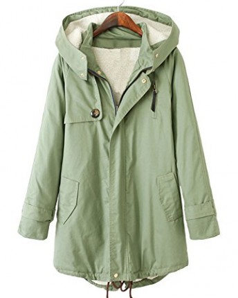 HANHE-Womens-Winter-Cotton-Padded-Jacket-Puffer-Thiken-Hooded-Coat-Light-Green-M-0