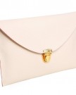 HDE-Womens-Envelope-Clutch-Purse-Handbag-Cream-0-6