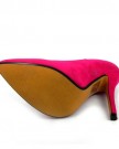 HIGH-HEEL-VERY-POINTED-COURT-SHOES-HOT-PINK-SUEDE-Size-4-UK-0-3