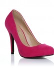 HILLARY-Fuchsia-Faux-Suede-Stilleto-High-Heel-Classic-Court-Shoes-Size-UK-5-EU-38-0-0