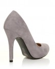 HILLARY-Grey-Faux-Suede-Stilleto-High-Heel-Classic-Court-Shoes-Size-UK-4-EU-37-0-1