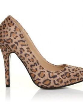 HILLARY-Leopard-Print-Microfibre-Stilleto-High-Heel-Classic-Court-Shoes-Size-UK-4-EU-37-0