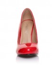 HILLARY-Red-Patent-PU-Leather-Stilleto-High-Heel-Classic-Court-Shoes-Size-UK-3-EU-36-0-1