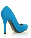 HILLARY-Turquoise-Faux-Suede-Stilleto-High-Heel-Classic-Court-Shoes-Size-UK-4-EU-37-0-1
