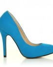 HILLARY-Turquoise-Faux-Suede-Stilleto-High-Heel-Classic-Court-Shoes-Size-UK-4-EU-37-0