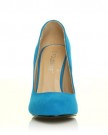 HILLARY-Turquoise-Faux-Suede-Stilleto-High-Heel-Classic-Court-Shoes-Size-UK-4-EU-37-0-3