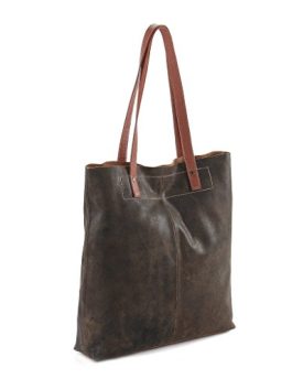 HYDESTYLE-Crackle-Distressed-Leather-Ladies-Tote-Shopper-Bag-LB1518-Brown-0