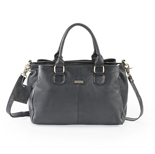 HYDESTYLE Pratico Zeta ladies leather handbag LB0500 Black - Image 3