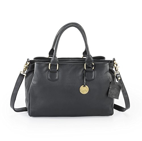 HYDESTYLE Pratico Zeta ladies leather handbag LB0500 Black - Image 4