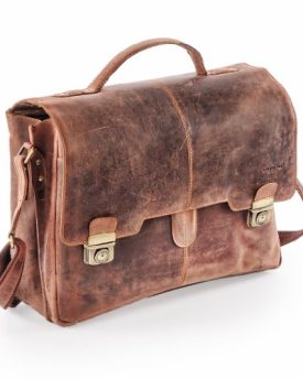 HYDESTYLE-Venator-Distressed-Leather-Large-Satchel-Cross-body-Bag-41x35x11-cm-UM1914-Tan-0