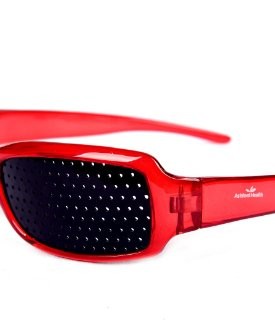 HealthPanion-Pinhole-Glasses-for-Eyesight-Strengthening-Red-0