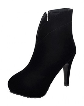 Hee-Grand-Women-Fashion-Brief-Style-High-Heel-Ankle-Boots-UK-4-Black-0