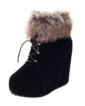 Hee-Grand-Women-Thick-Platform-High-Wedge-Heel-Winter-Snow-Boots-UK-5-Black-0