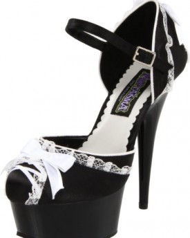 Heels-Club-Black-and-White-Satin-Maids-Shoes-Fancy-Dress-Super-Sexy-High-Heels-BlackWhite-9-0