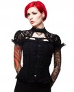 Hell-Bunny-Black-Lace-Steampunk-Gothic-Lolita-Short-Sleeve-Nihilist-Corset-Top-0-1
