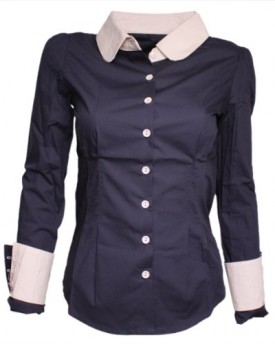 Hengsong-Women-Girl-Ladys-Soft-Cotton-Blend-OL-Long-Sleeve-T-Shirt-Blouse-Tops-XL-Navy-Blue-0