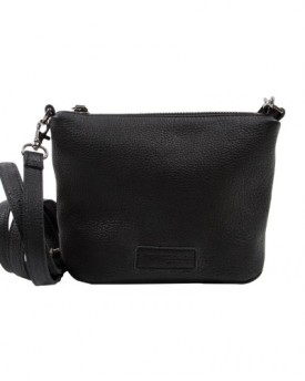 Hftgold-Womens-BAG-No-80-Handbag-Black-Schwarz-black-2-Size-24x17x7-cm-B-x-H-x-T-0
