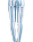 Hidden-Fashion-Womens-Ladies-Skinny-Fit-Colour-Striped-Stretch-White-Denim-Jeans-BLUE10-0-0