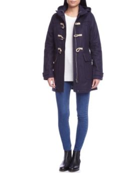 Hilfiger-Denim-Isa-Duffle-Womens-Coat-Black-Iris-Medium-0