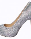 Honeystore-Womens-Bridal-Rhinestone-High-Heel-Leather-Court-Shoes-Multicolored-15-UK-0-0