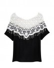 ISASSY-Womens-Ladies-Stylish-Sexy-Hot-Loose-Batwing-Dolman-Lace-Blouses-Top-T-shirt-Fit-UK-Size-8-20-Batwing-Style-Long-Sleeves-Loose-Style-0-2