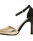 Instyleshoes-Women-PU-Pointy-Toe-High-Heels-Ankle-Strap-Stiletto-Pumps-Shoes-36-Golden-0-2