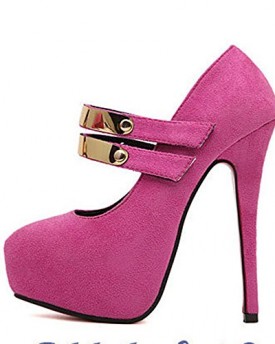 Instyleshoes-Women-Suede-Metal-Ankle-Cuff-Strap-Platform-High-Heels-Pump-Shoes-37-Rose-0