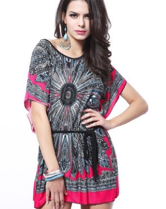 Izaac-Sexy-Lady-Exotic-Boho-Bohemian-Floral-Sundress-Tunic-Shirt-Mini-Dress-B070red-0